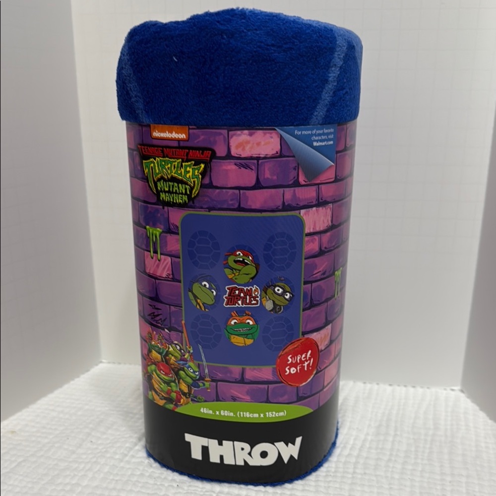 Nickelodeon Blue Teenage Mutant Ninja Turtles Throw